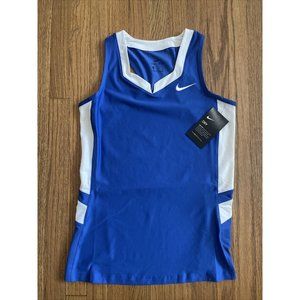 Nike Blue Untouchable Speed Lacrosse Gym Workout Jersey 881259-494 Womens XS New